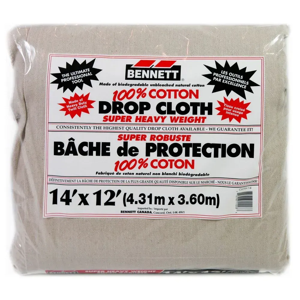 14' x 12' Cotton Drop Cloth Bennett