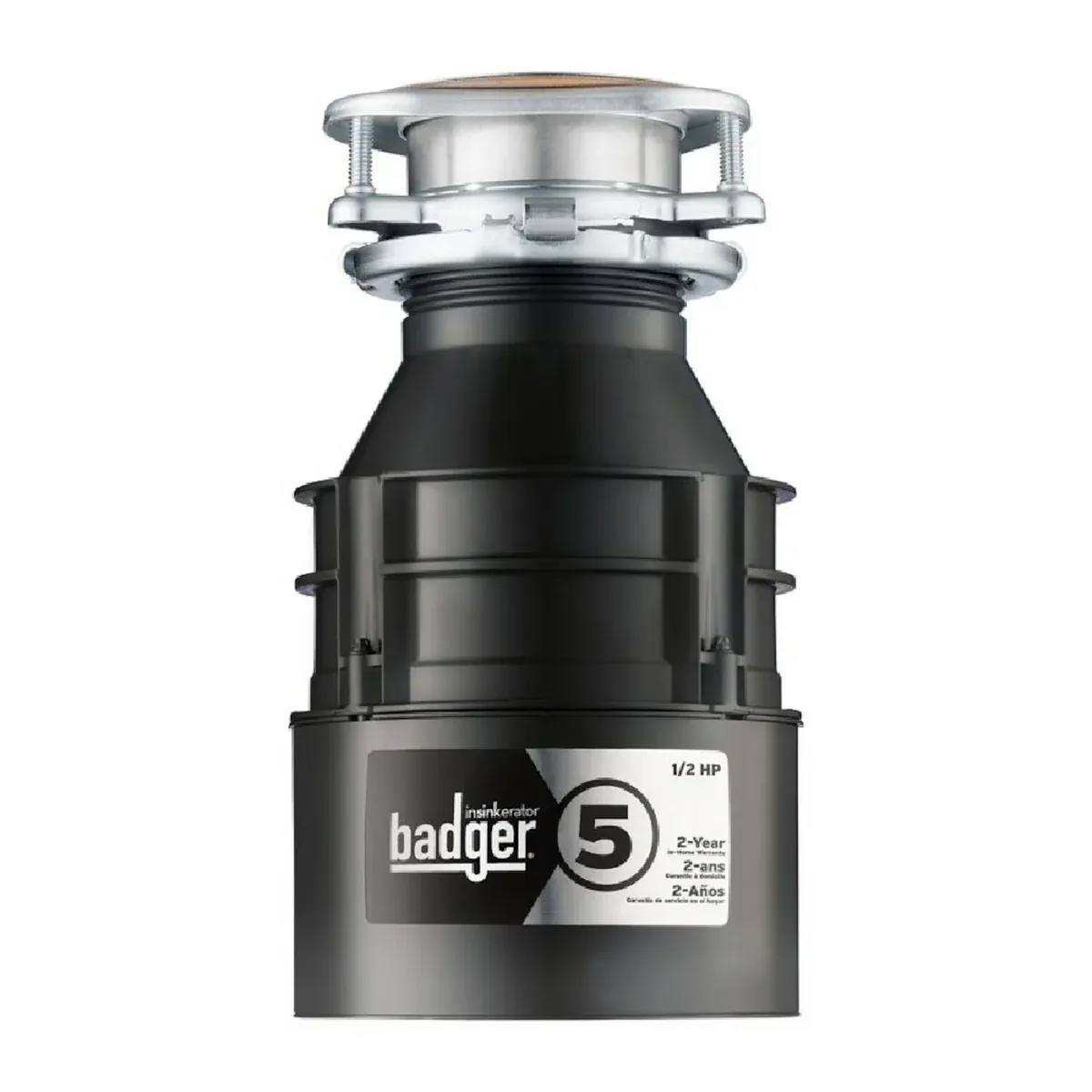 Badger 5 Garbage Disposal in black, 1/2 HP by InSinkErator.