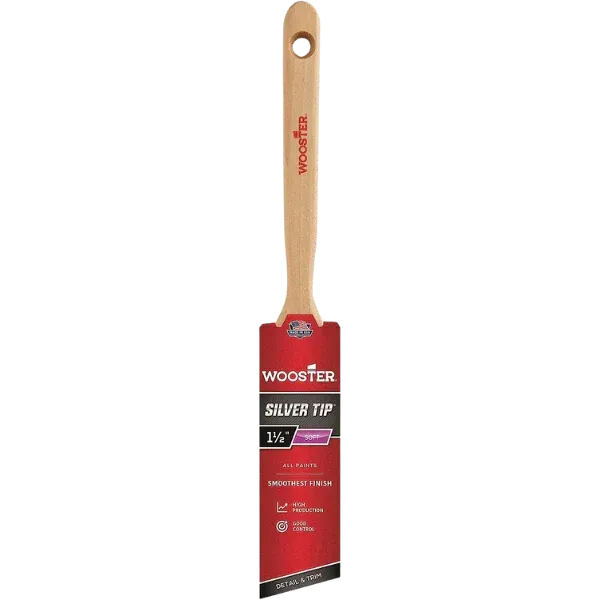 Silver Tip Sash Angle Brush 1-1/2"