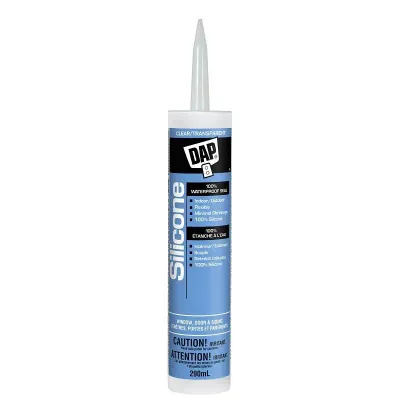 290 mL DAP clear 100% silicone sealant cartridge for window door siding—waterproof, weatherproof, mold‑resistant
