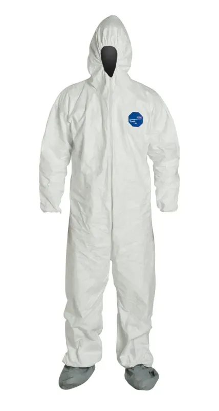 COVERALL WHITE TYVEK 400 HOOD 2X LARGE