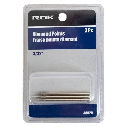 3/32" Diamond Point 3 Pcs