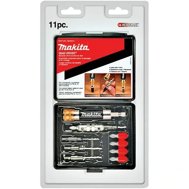11 PC. QUAD DRIVER KIT MAKITA