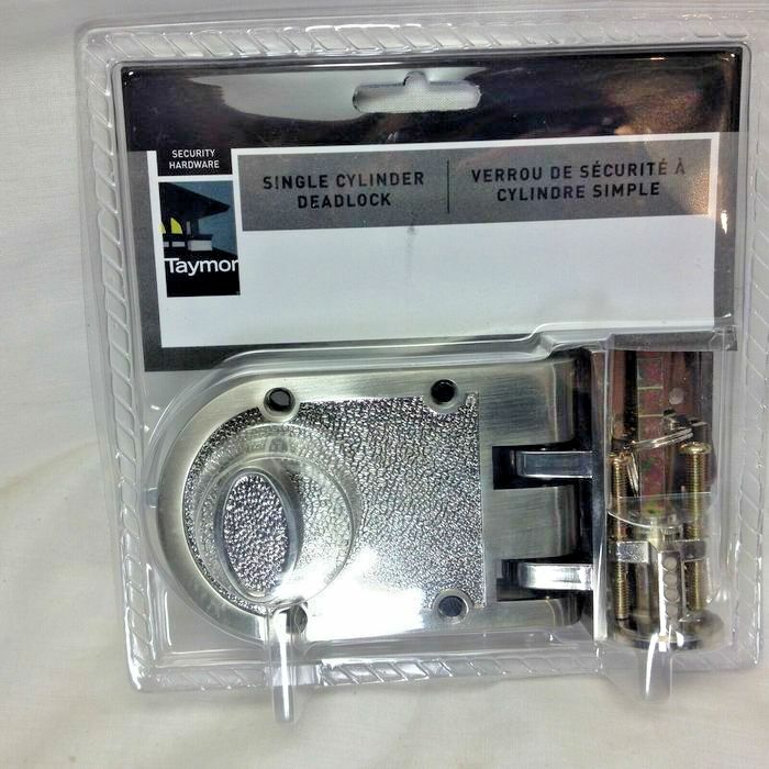 DEADLOCK SINGLE CYLINDER SATIN NICKEL