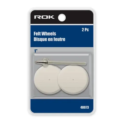 1" Felt Wheel w/ Mandrel 2 Pcs