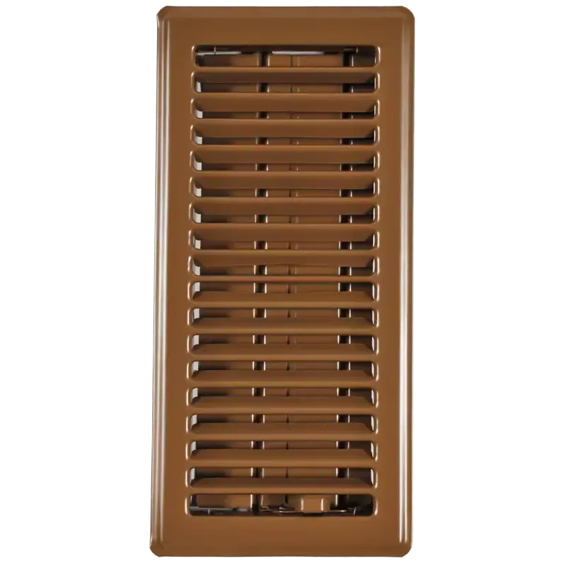 3" X 10" Metal Floor Register Brown