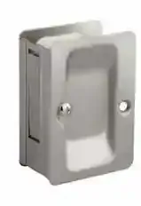 SATIN NICKEL PASSAGE SLIDING DOOR LOCK