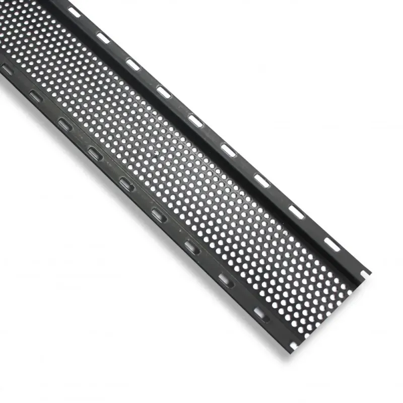 2" x 8' Vinyl Soffit Vent Strip Black