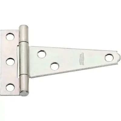 3" T-HINGE LIGHT ZINC