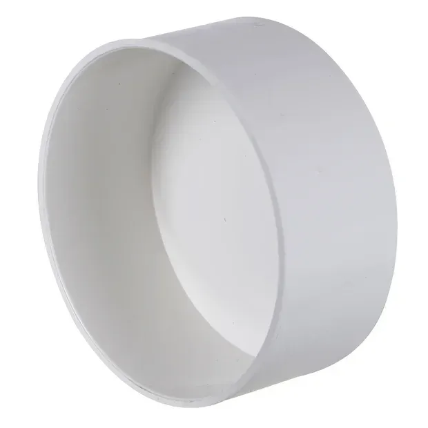 3 inch PVC cap, for capping drain and vent pipe ends.
