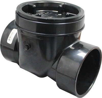 3 3 inch ABS backflow valve for drain and sewer lines.