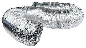 5 Inch by 24 foot aluminum flexible ducting for dryer and range hood venting.