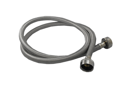 72 72 Inch braided stainless steel washing machine supply line for laundry hookups.