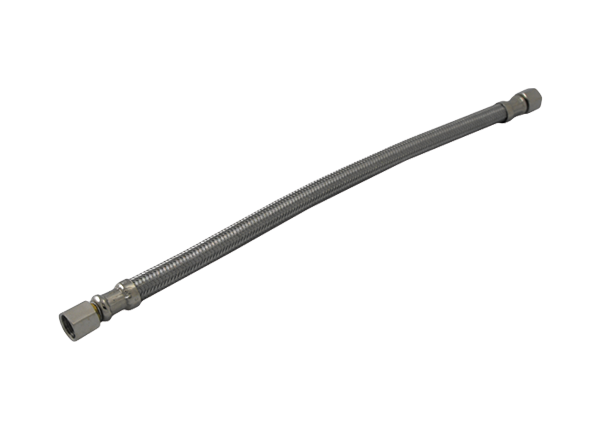 72 Inch braided stainless steel ice maker supply line for refrigerator hookups.