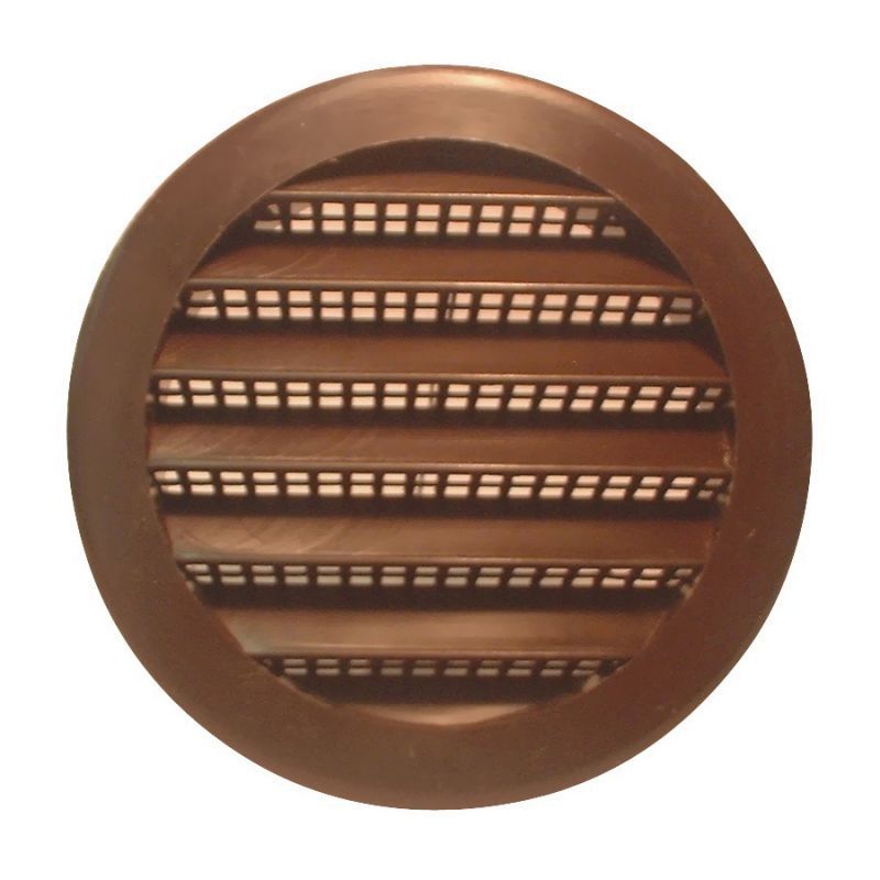 1 inch plastic louver vent in brown.