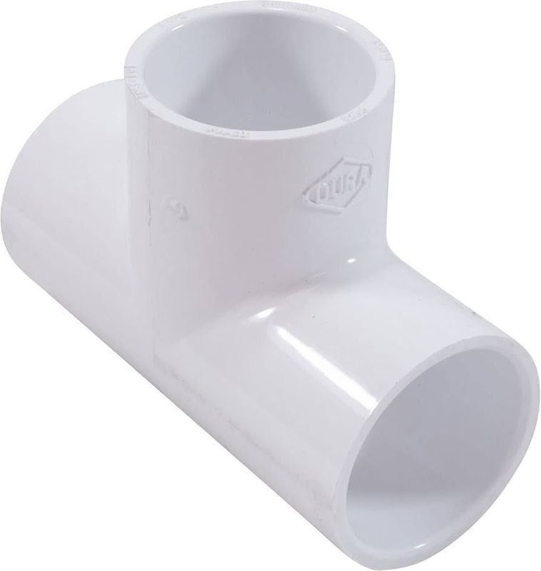 1-1/2 inch PVC tee fitting.