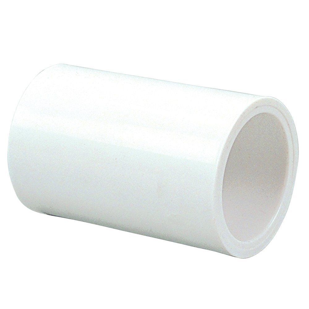 1 inch PVC pipe coupling fitting.