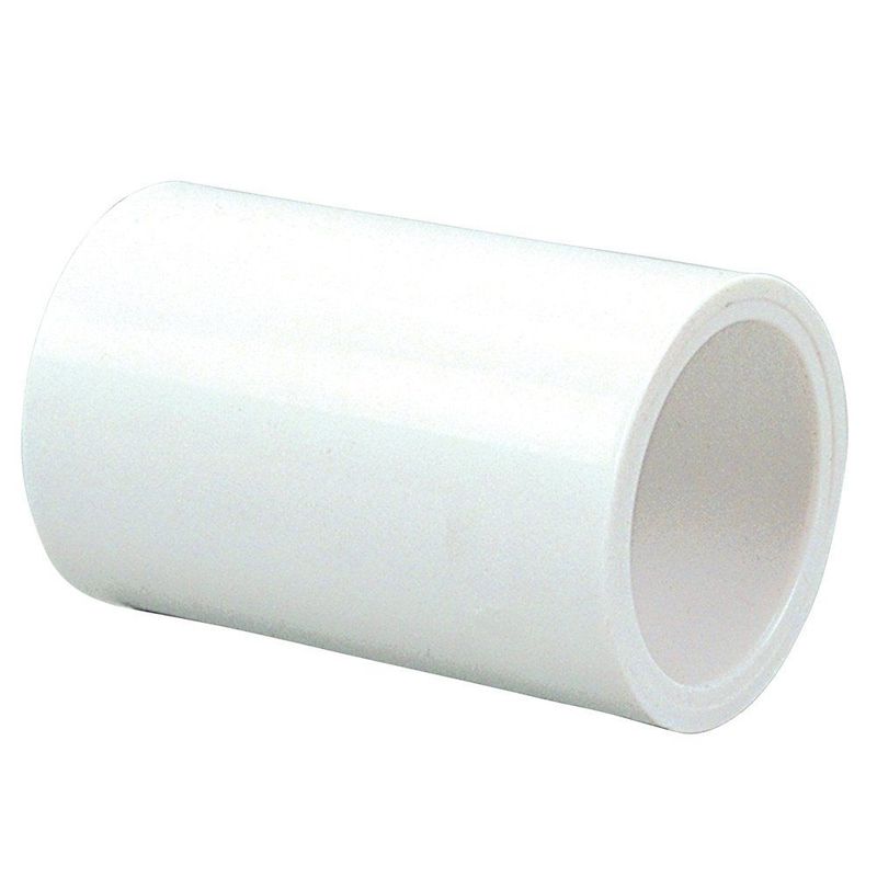 1 inch PVC pipe coupling fitting.