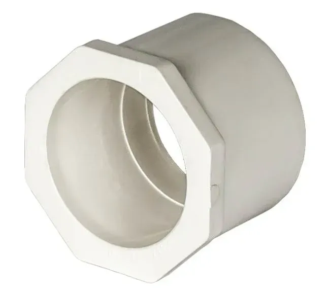 1-1/4 x 1/2 inch PVC reducing bushing.