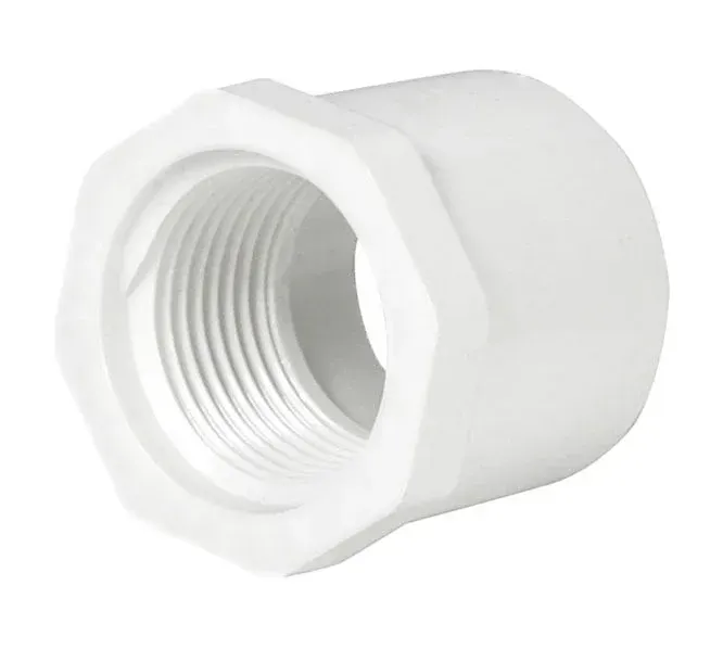 1-1/4 x 1 inch PVC by FIP threaded bushing.