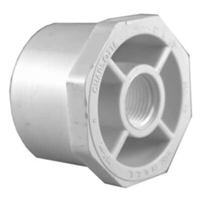 1-1/2 inch by 1/2 inch PVC by FIP reducing bushing.