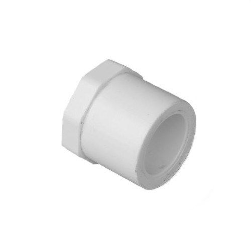 1-1/2 Inch PVC plug fitting for drain plumbing.