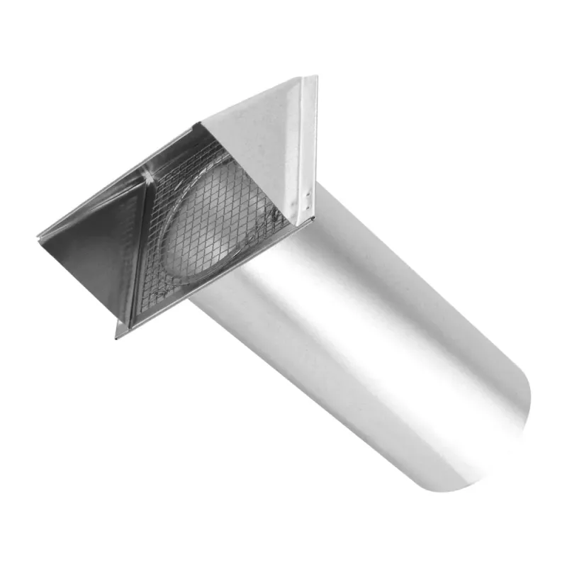 4 inch fresh air intake vent for wall or duct installation.