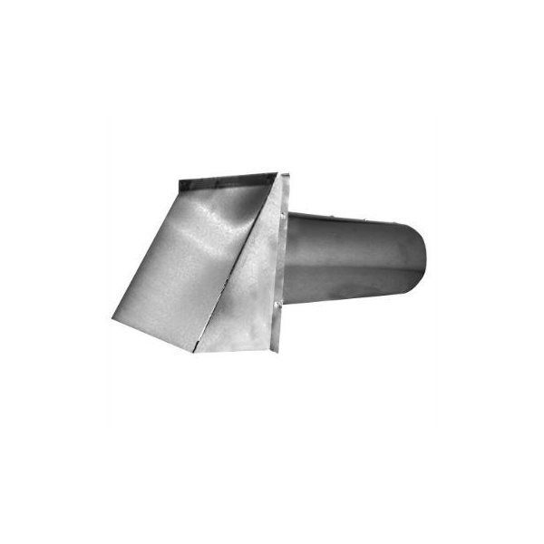 4 inch vent hood with a built-in damper for dryer and bathroom exhaust vents.