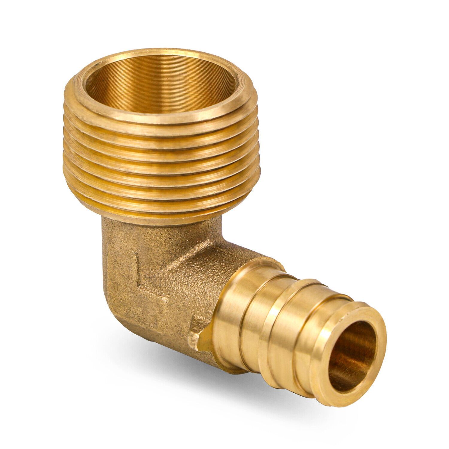 1/2 inch PEX by MIP 90 degree elbow.