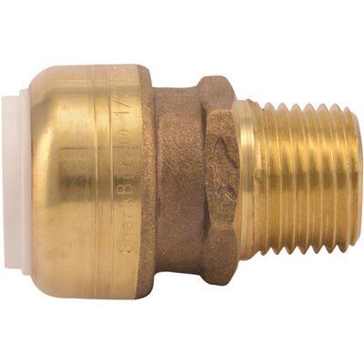 1/2 inch Easy Grip push-fit x MIP threaded coupling.