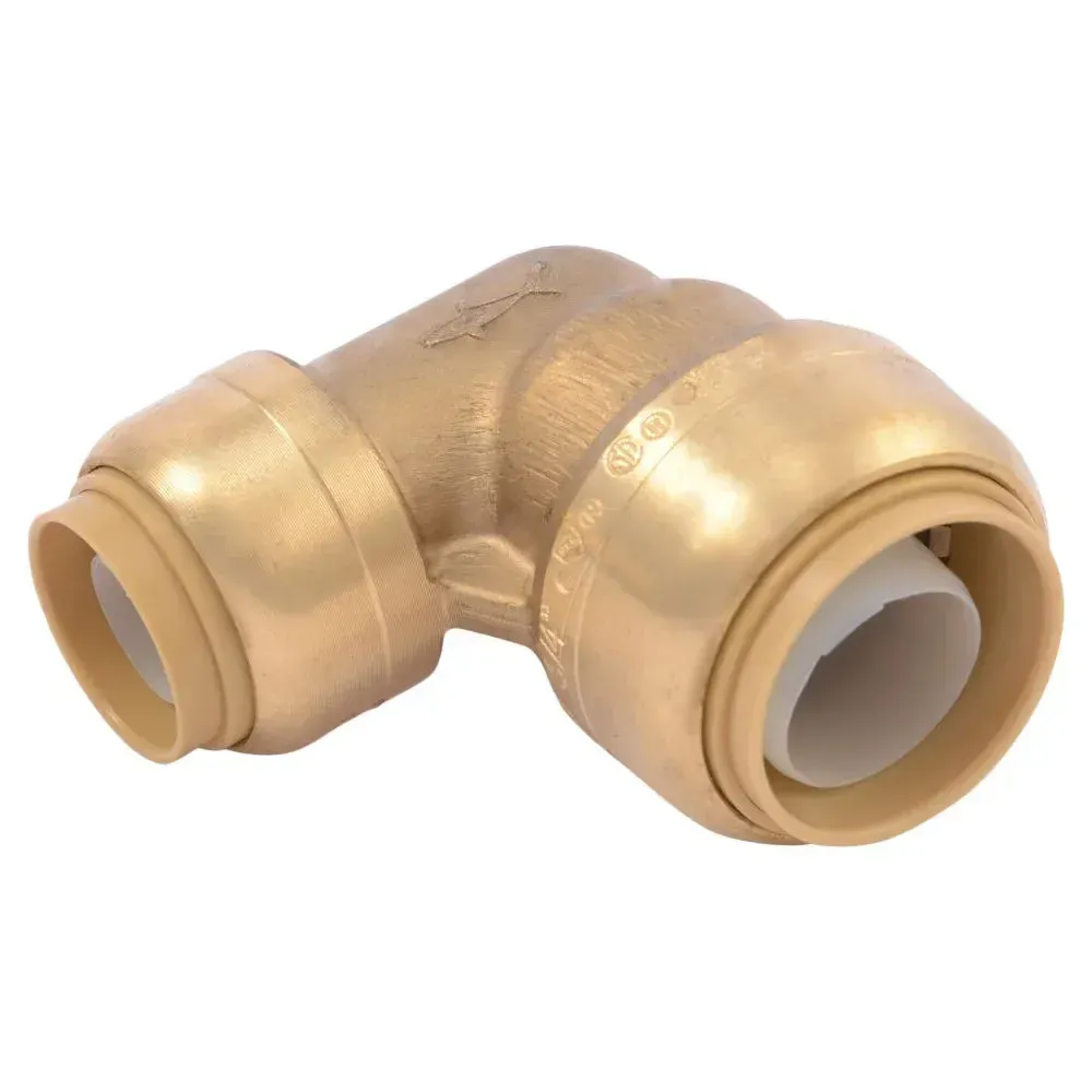 1/2 inch by 3/4 inch Easy Grip 90 degree elbow fitting.