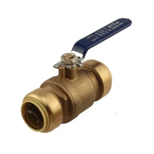 1/2 inch Easy Grip brass push-fit ball valve.