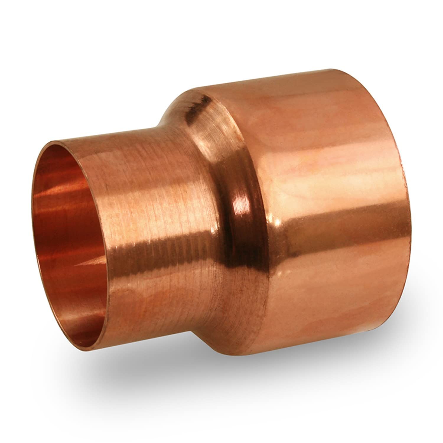 1 inch by 1/2 inch copper pipe coupling.
