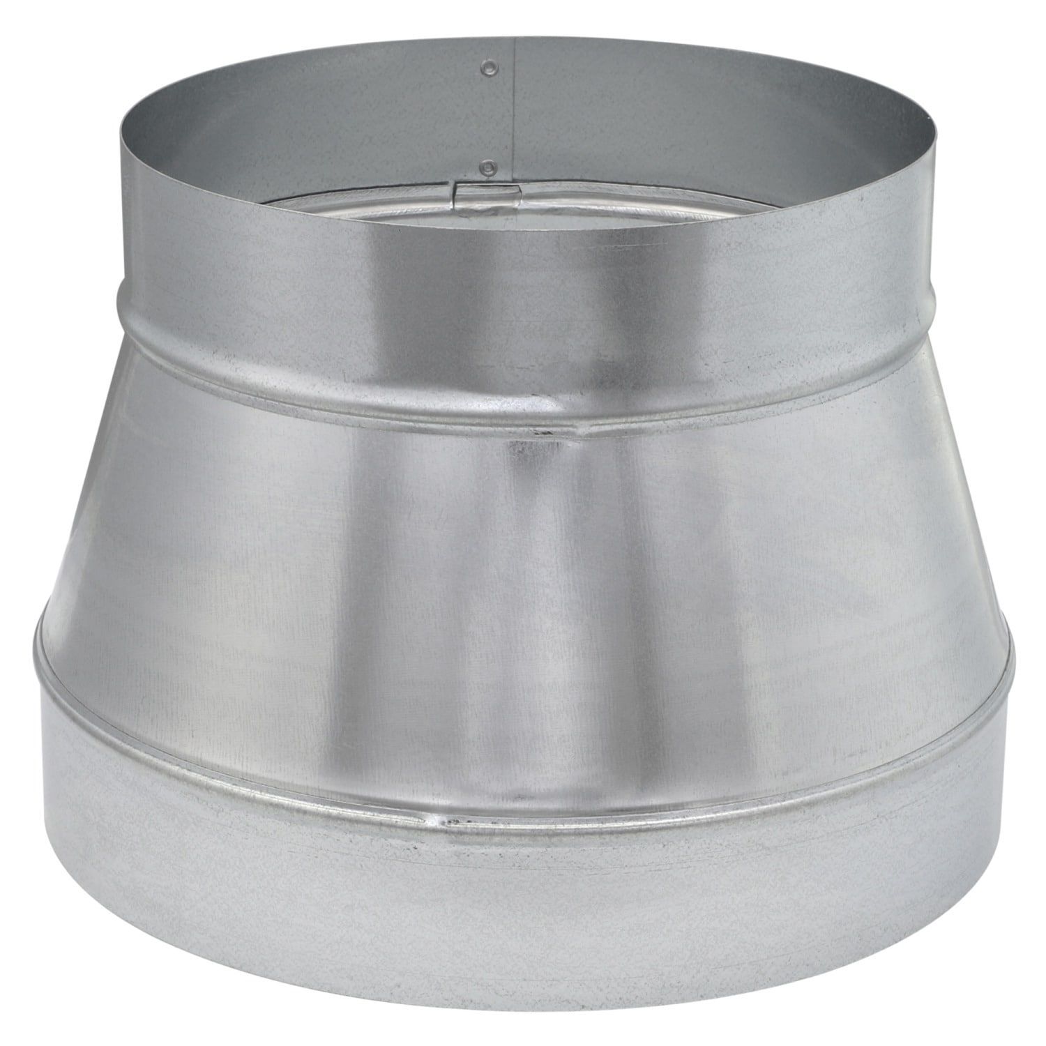 8 inch by 10 inch duct reducer for HVAC ductwork transitions.
