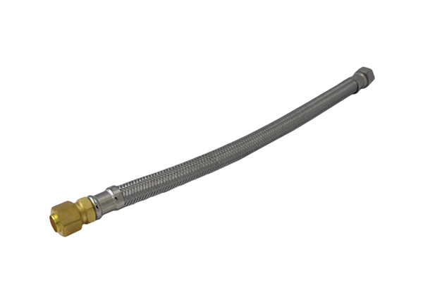 20 inch braided stainless steel sink and faucet supply line with male by female fittings.
