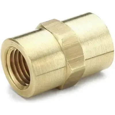 1/8 inch copper pipe coupling.