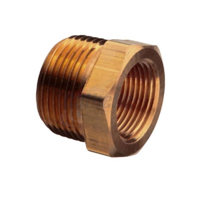 1/2 inch by 1/8 inch copper reducing coupling.
