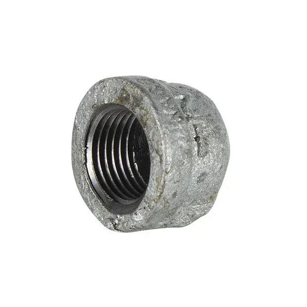 1/2 inch galvanized steel threaded pipe cap.