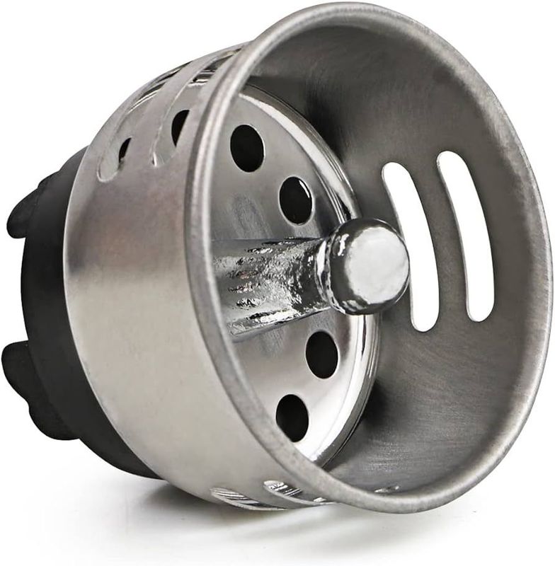 1-1/2 Inch stainless steel Junior Duo basket strainer for bar sinks.