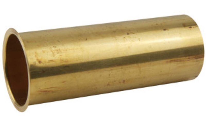 1-1/2 inch by 4 inch brass flanged tailpiece.