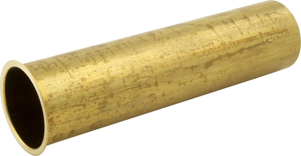 1-1/2 inch by 6 inch brass flanged tailpiece.