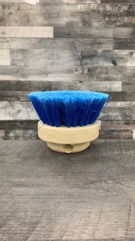 Medium and soft round scrub brush for gentle cleaning.