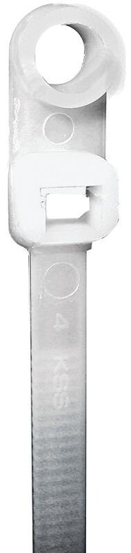 7.5 Inch cable ties with mounting head, pack of 10, for bundling wiring.