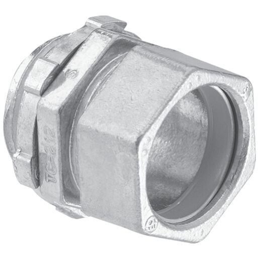 3/4 inch raintight EMT connector for outdoor conduit.