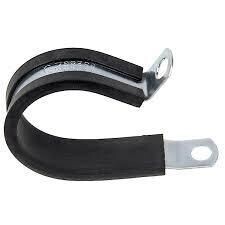 22mm rubber support clamp for securing pipe or tubing runs.
