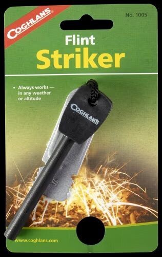 Coghlan's flint striker for starting campfires without matches.