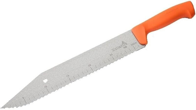 Hultafors insulation knife for cutting batt and rigid insulation.