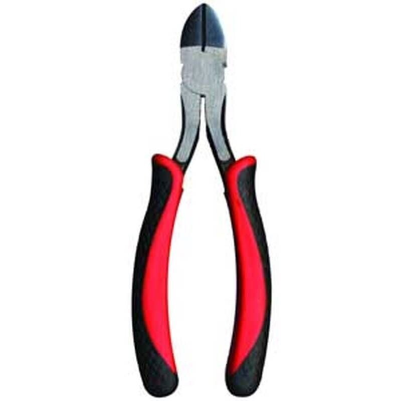 Diagonal cutting pliers for snipping wire and small fasteners.