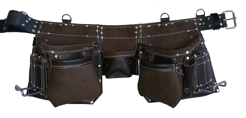 CADILLAC TOOL BELT 401 BROWN Leather Hammer Loop