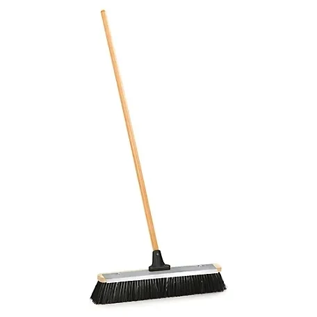 Twenty four inch barn broom for sweeping large work areas.